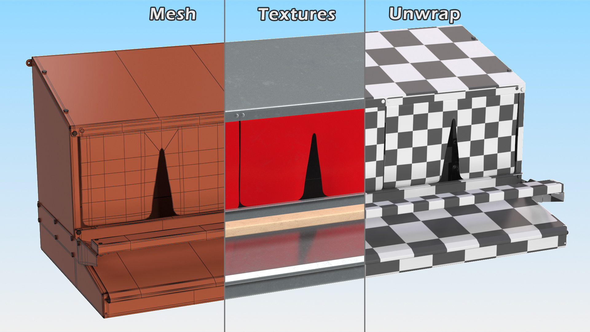 Large Reversible Rollaway Nest Box 3D model