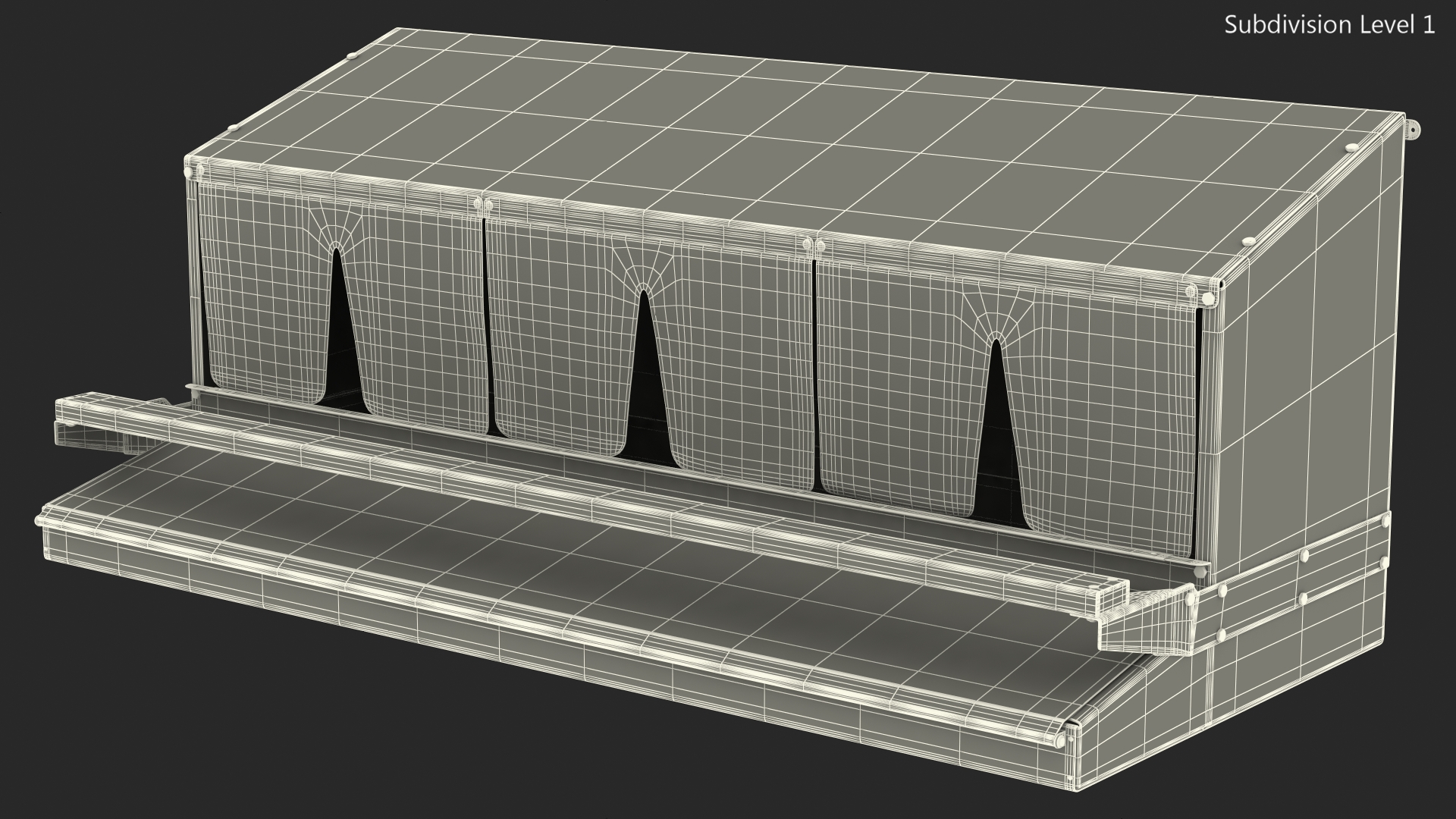 Large Reversible Rollaway Nest Box 3D model