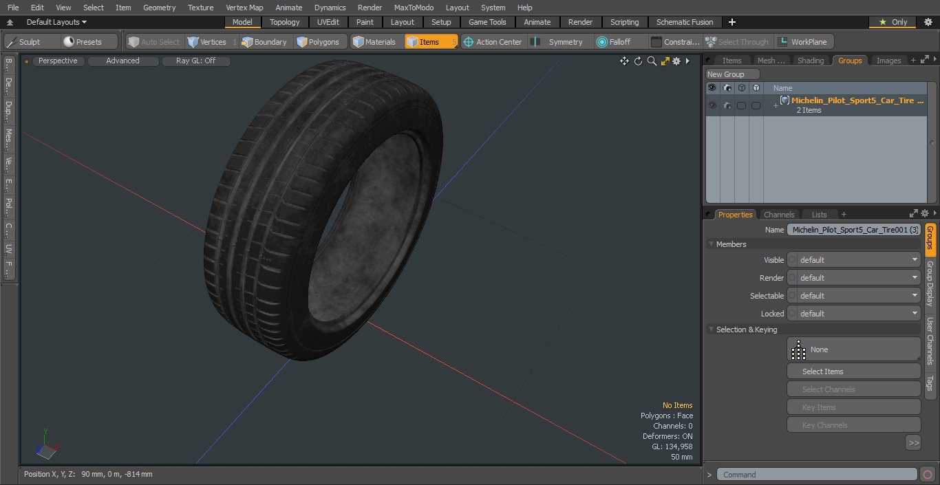3D model Michelin Pilot Sport5 Car Tire