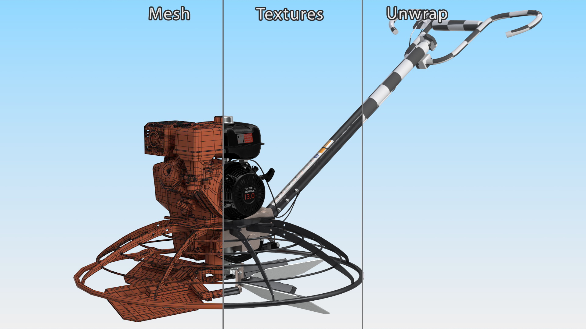 3D model Power Trowel Husqvarna CT