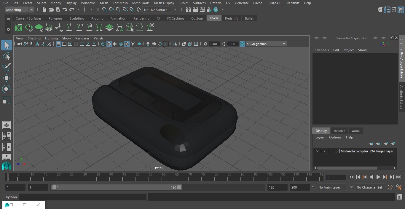Motorola Scriptor LX4 Pager 3D
