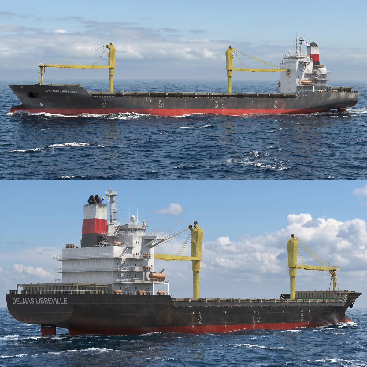 Container Ship Generic 3D model preview