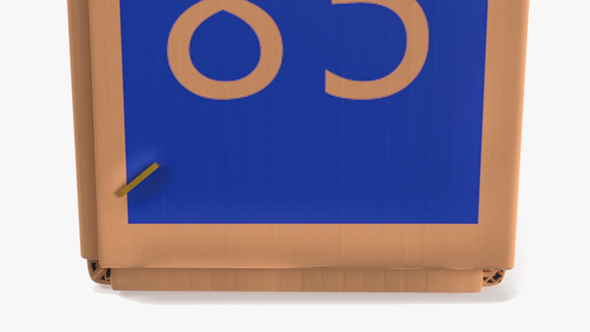 Cardboard Packaging Box 85 Inch TV 3D model