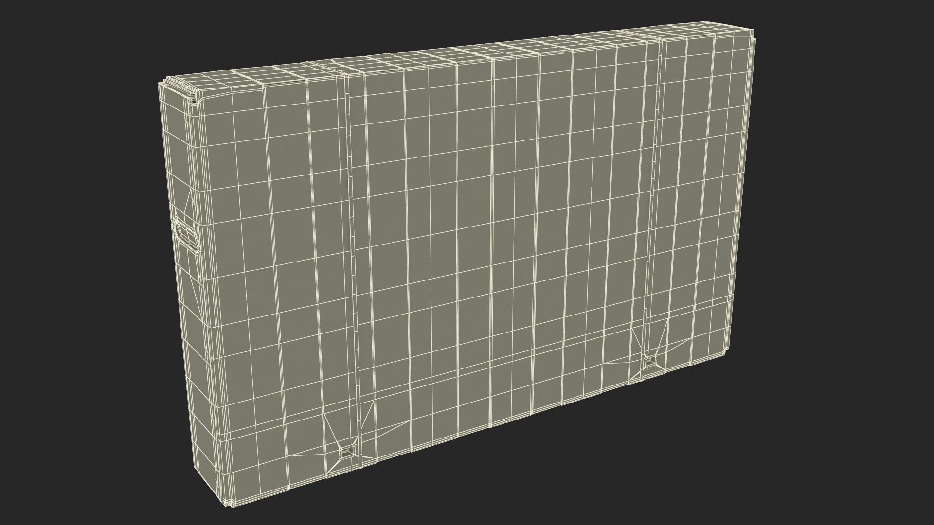 Cardboard Packaging Box 85 Inch TV 3D model