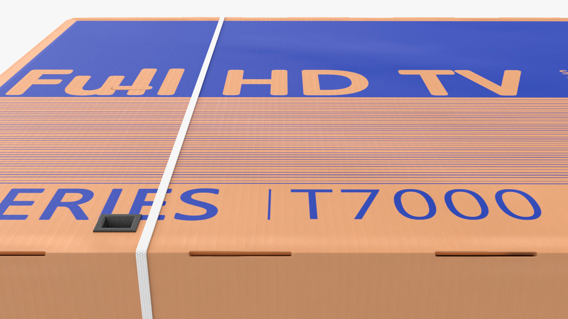 Cardboard Packaging Box 85 Inch TV 3D model
