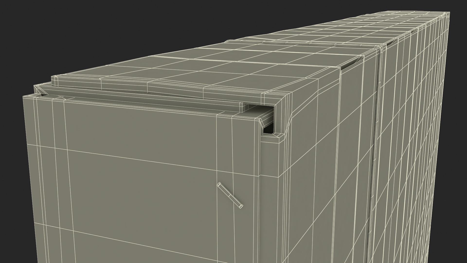 Cardboard Packaging Box 85 Inch TV 3D model