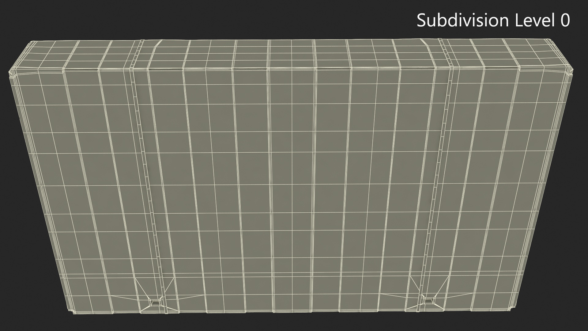 Cardboard Packaging Box 85 Inch TV 3D model
