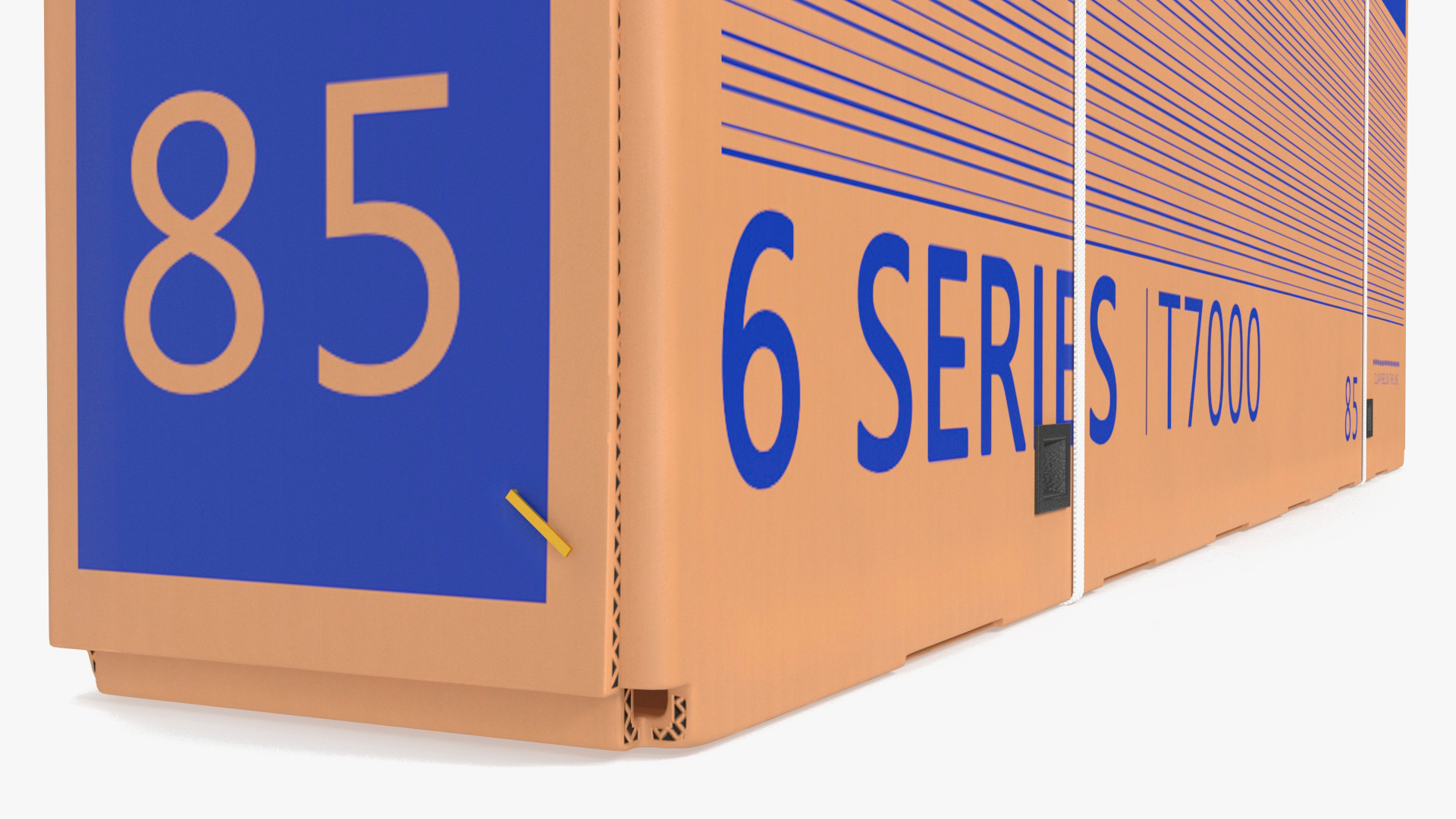 Cardboard Packaging Box 85 Inch TV 3D model
