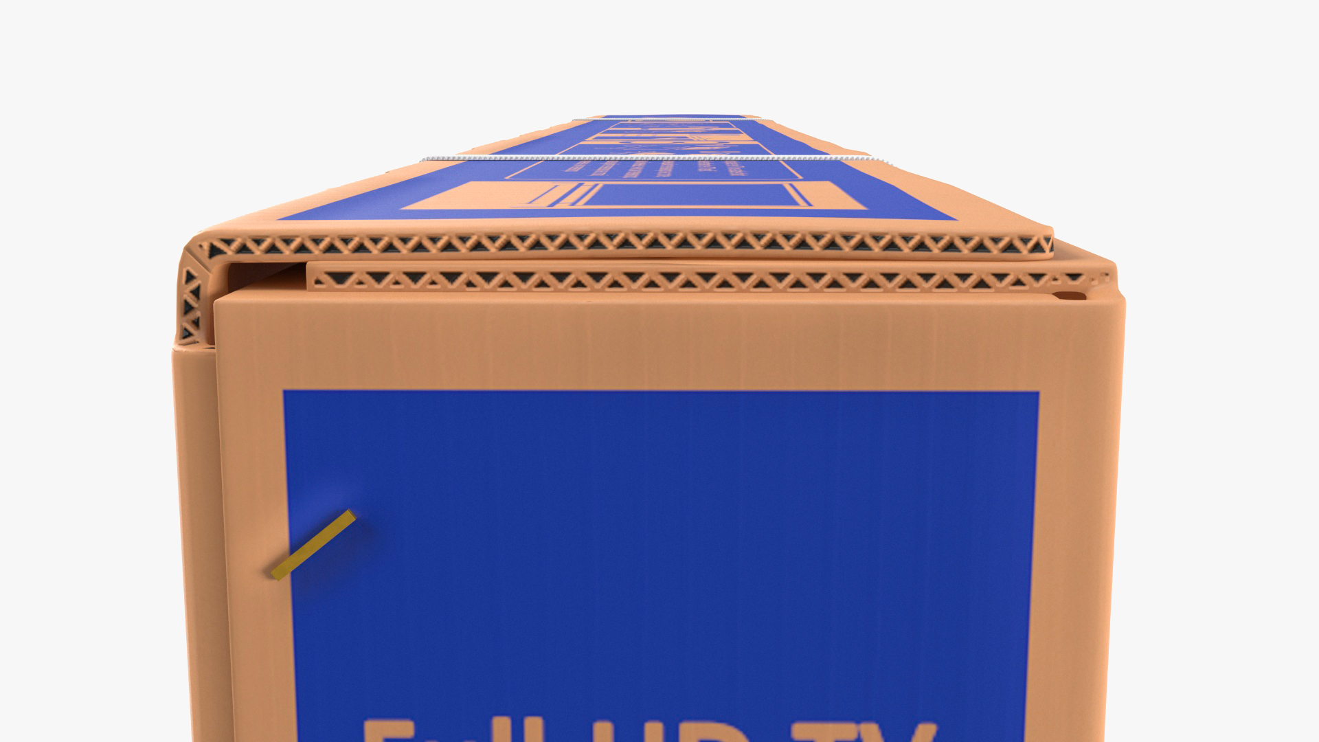 Cardboard Packaging Box 85 Inch TV 3D model