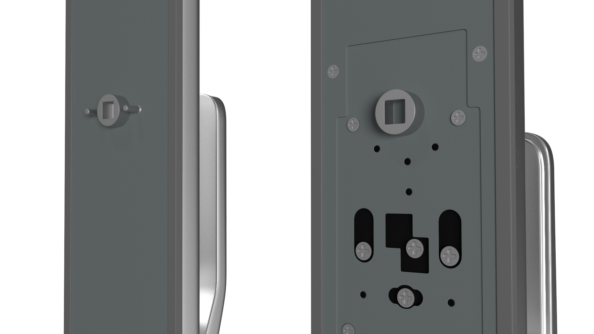 Smart Lock Silver 3D