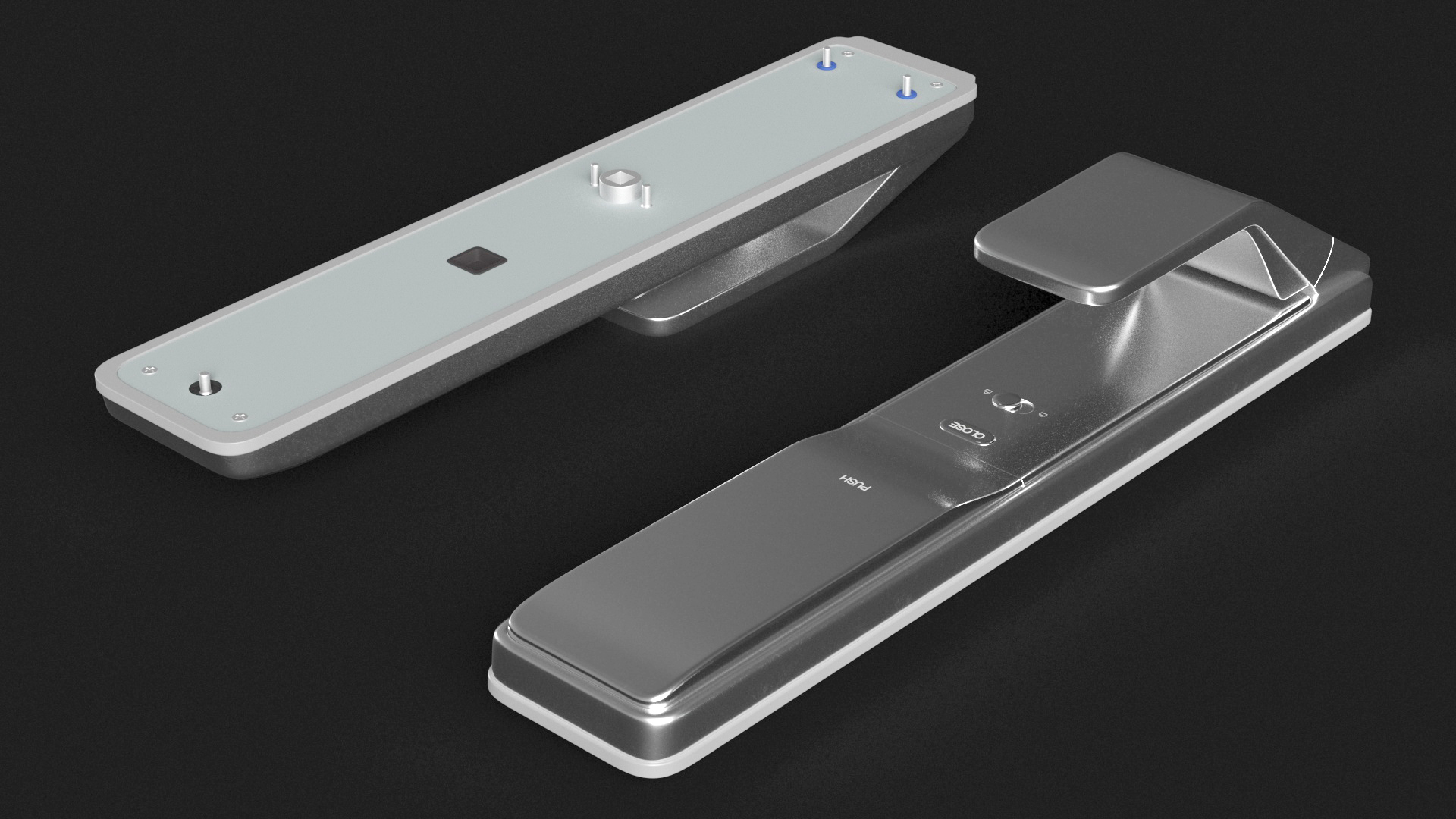 Smart Lock Silver 3D