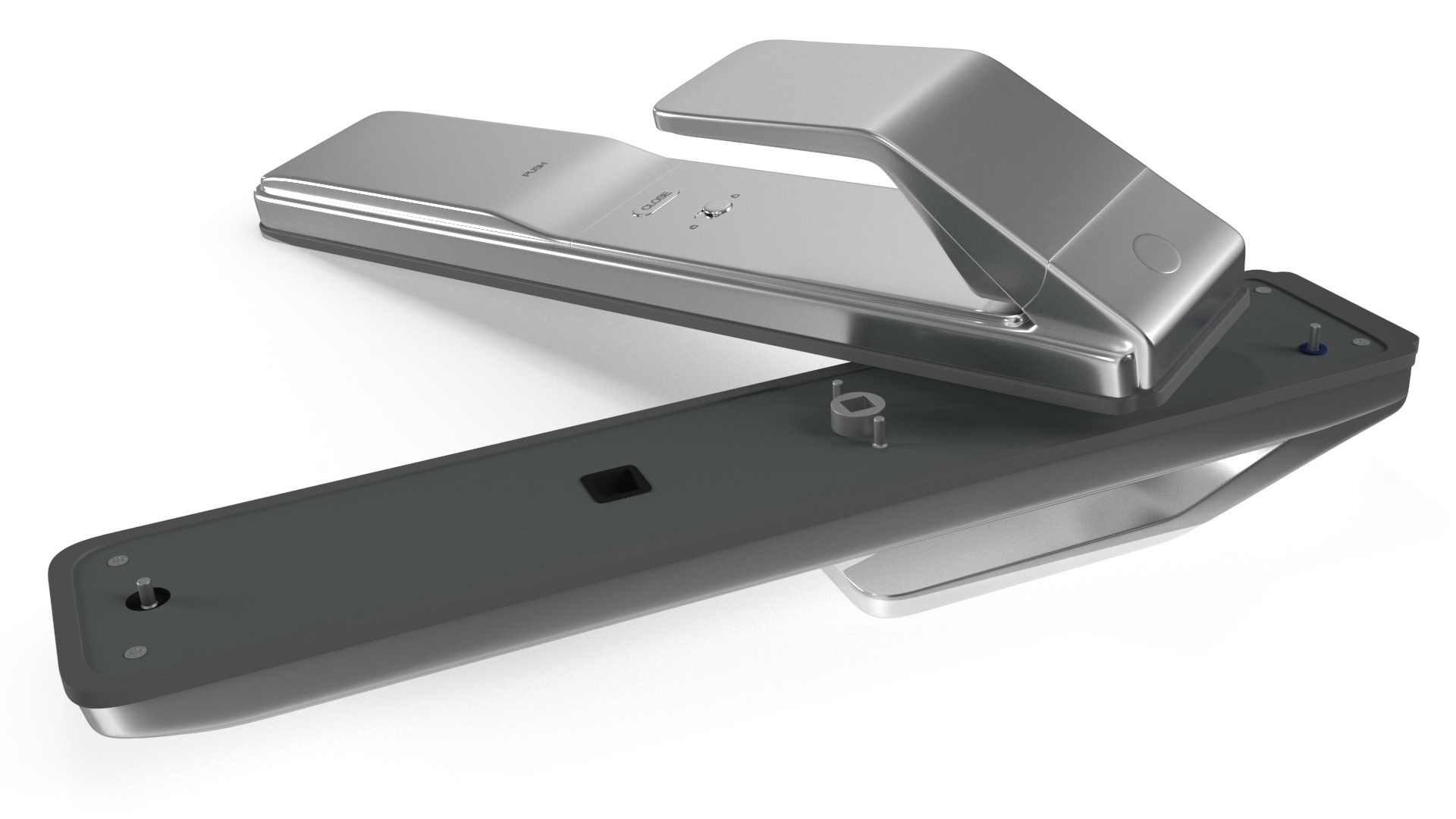 Smart Lock Silver 3D