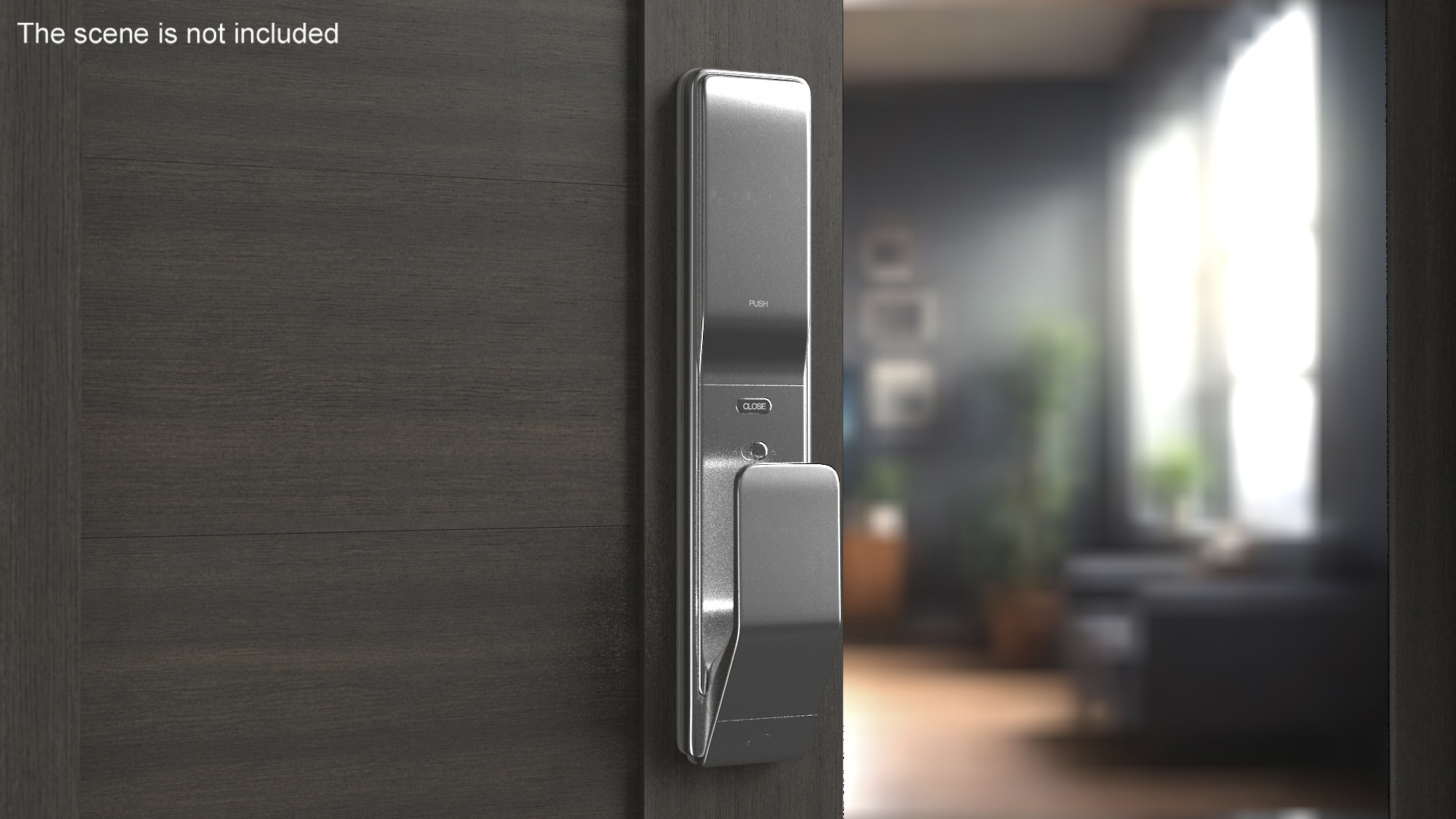 Smart Lock Silver 3D