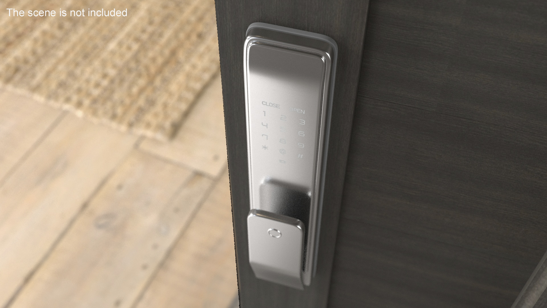 Smart Lock Silver 3D