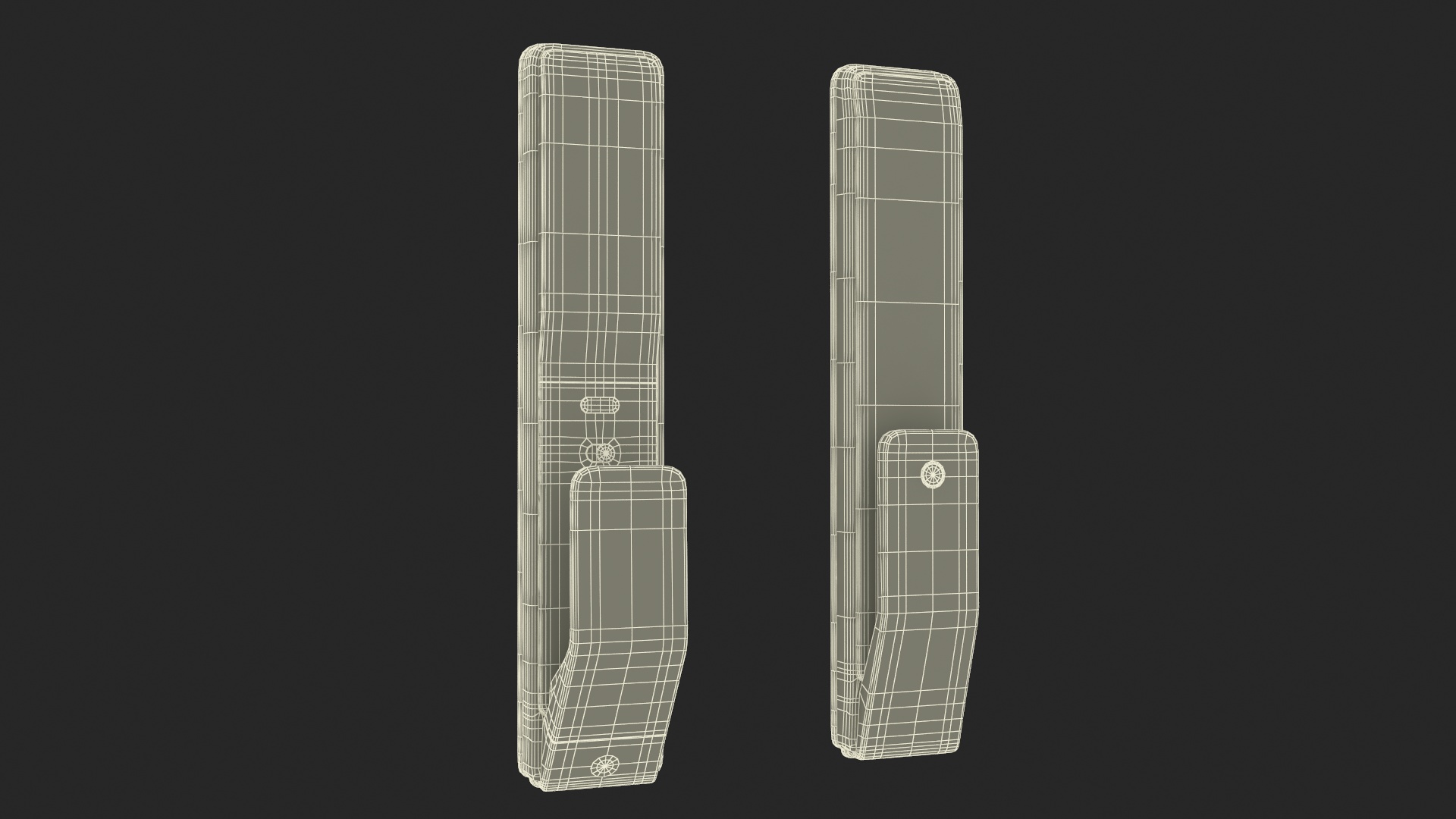 Smart Lock Silver 3D
