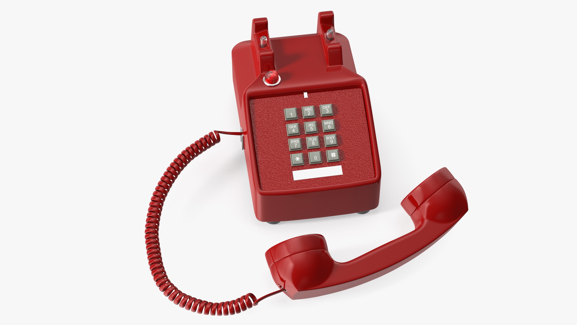 3D Bittel Retro Telephone Off Hook