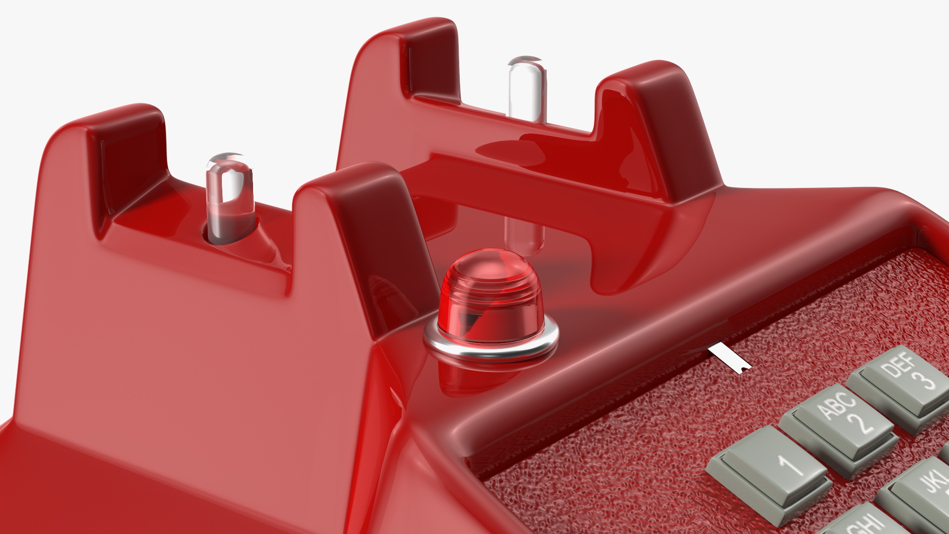 3D Bittel Retro Telephone Off Hook