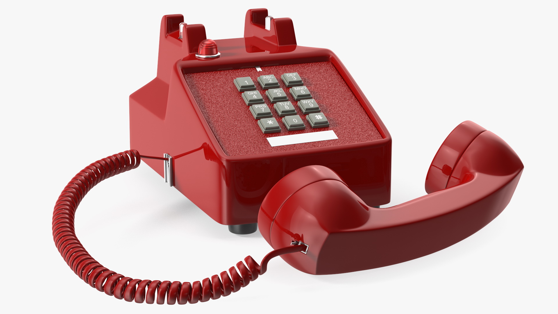 3D Bittel Retro Telephone Off Hook