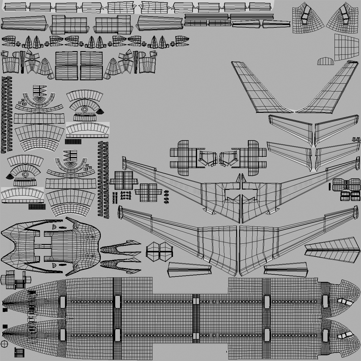 3D model Boeing 757 300 Generic with Cabin Rigged