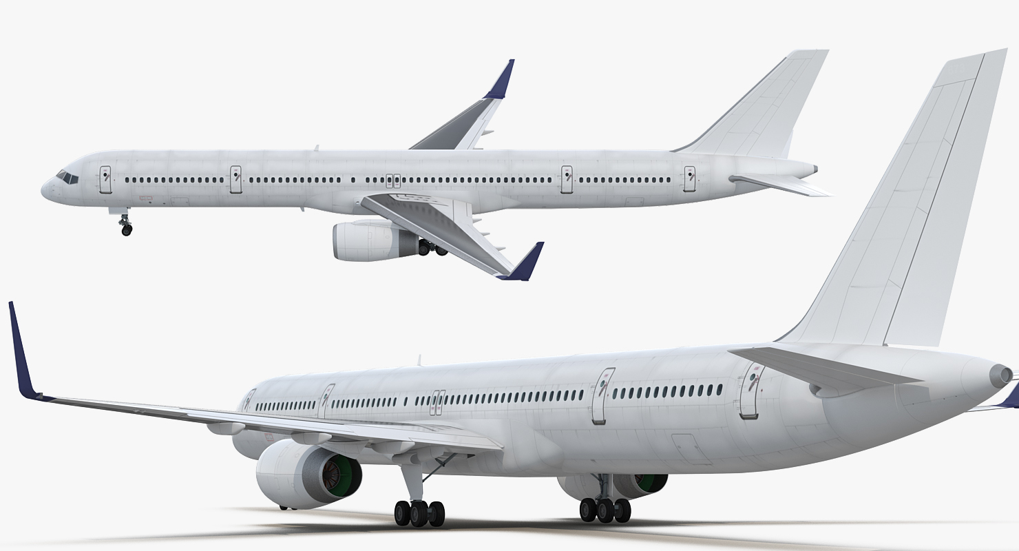 3D model Boeing 757 300 Generic with Cabin Rigged