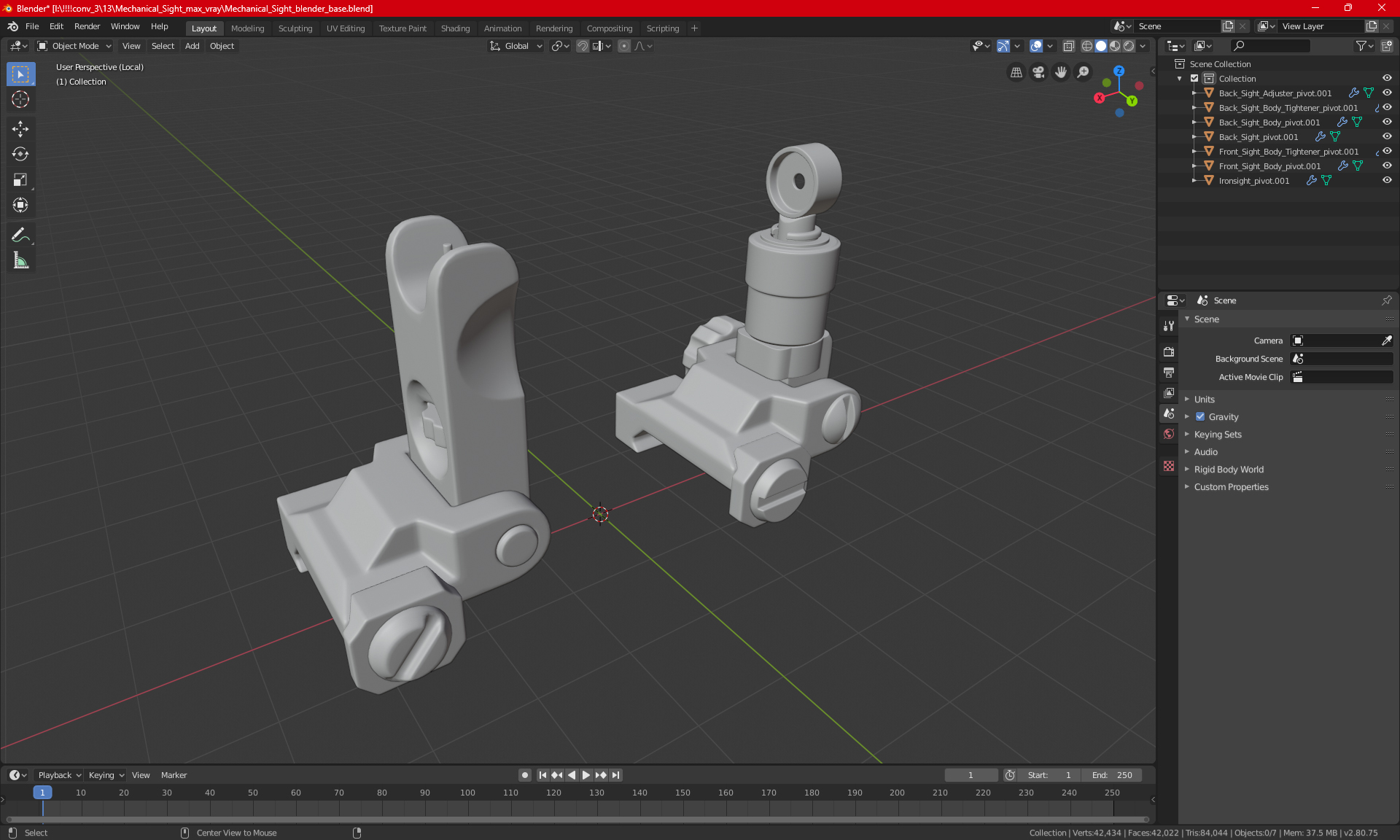 3D Mechanical Sight