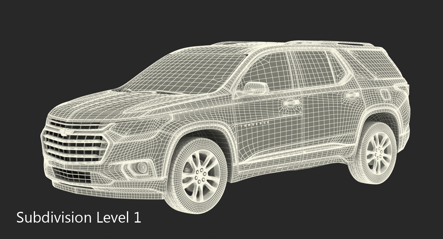 Chevrolet Traverse SUV 2018 Rigged 3D model