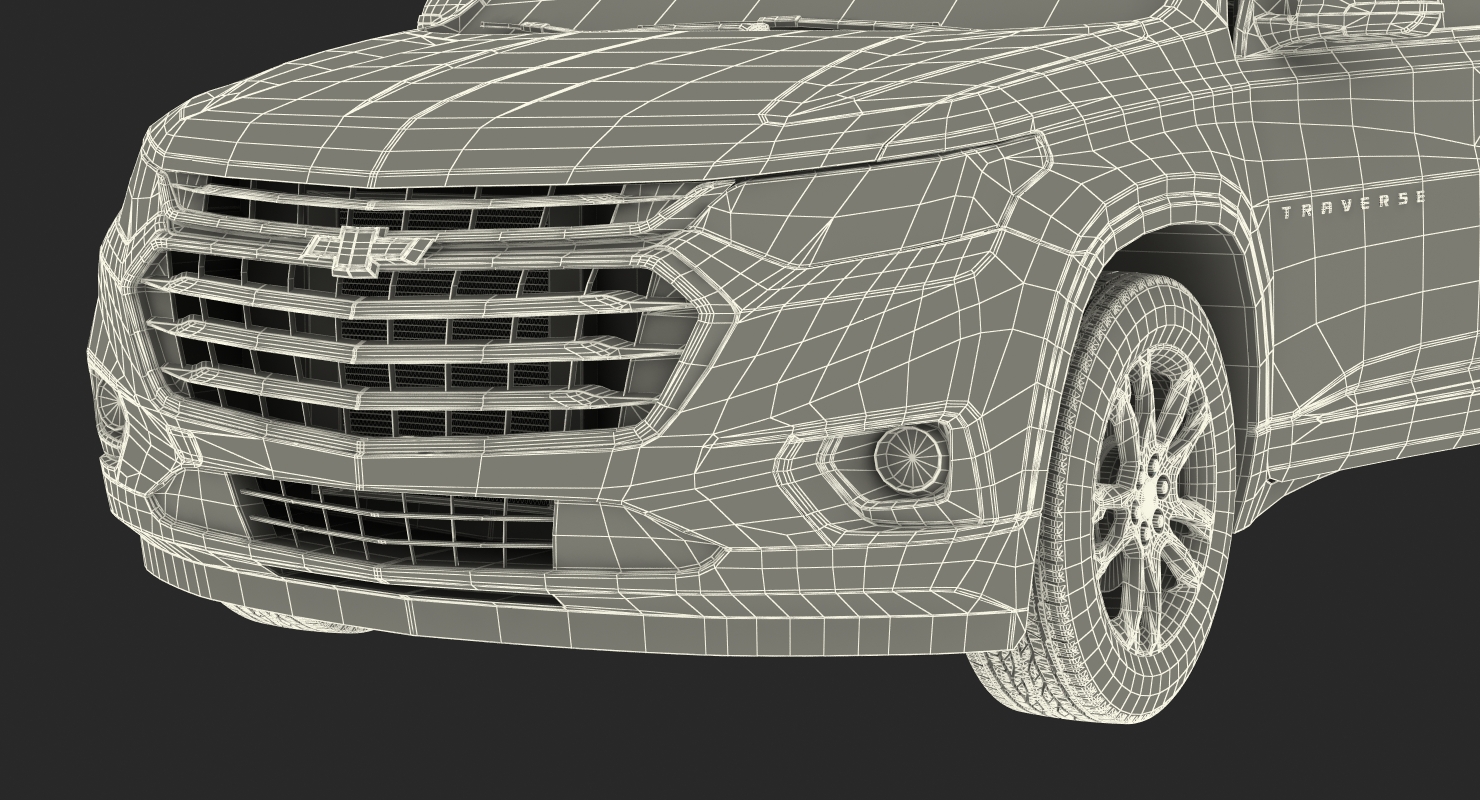 Chevrolet Traverse SUV 2018 Rigged 3D model