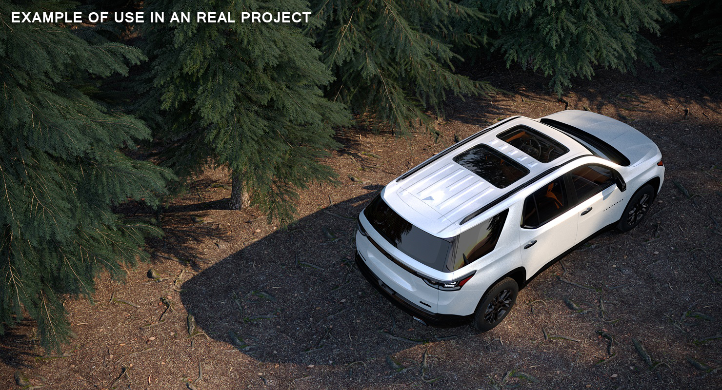 Chevrolet Traverse SUV 2018 Rigged 3D model