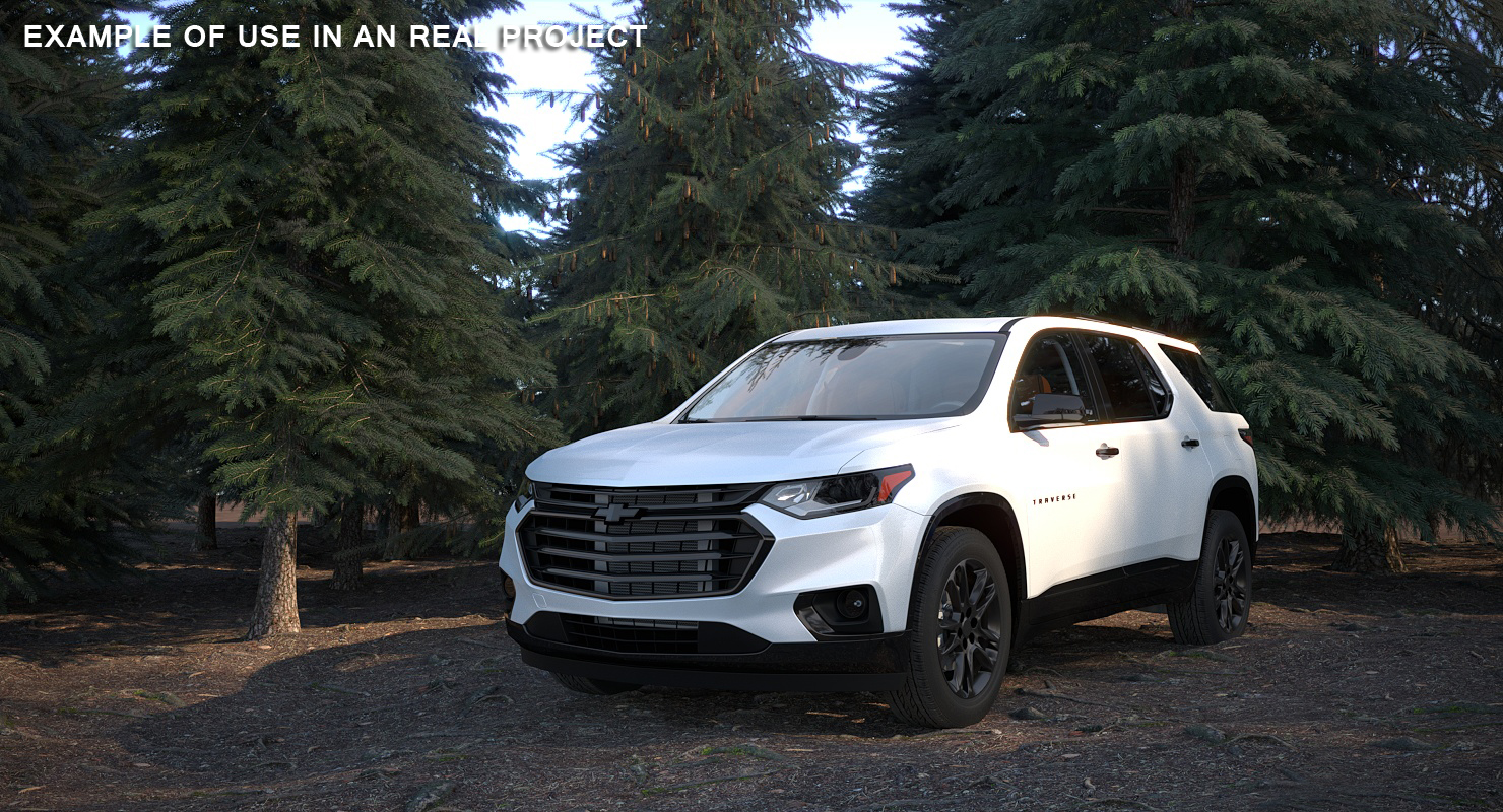 Chevrolet Traverse SUV 2018 Rigged 3D model