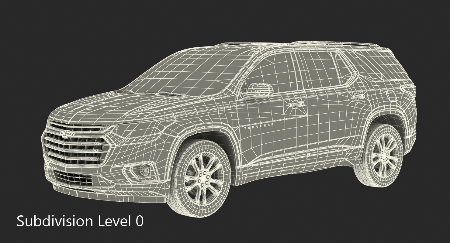 Chevrolet Traverse SUV 2018 Rigged 3D model
