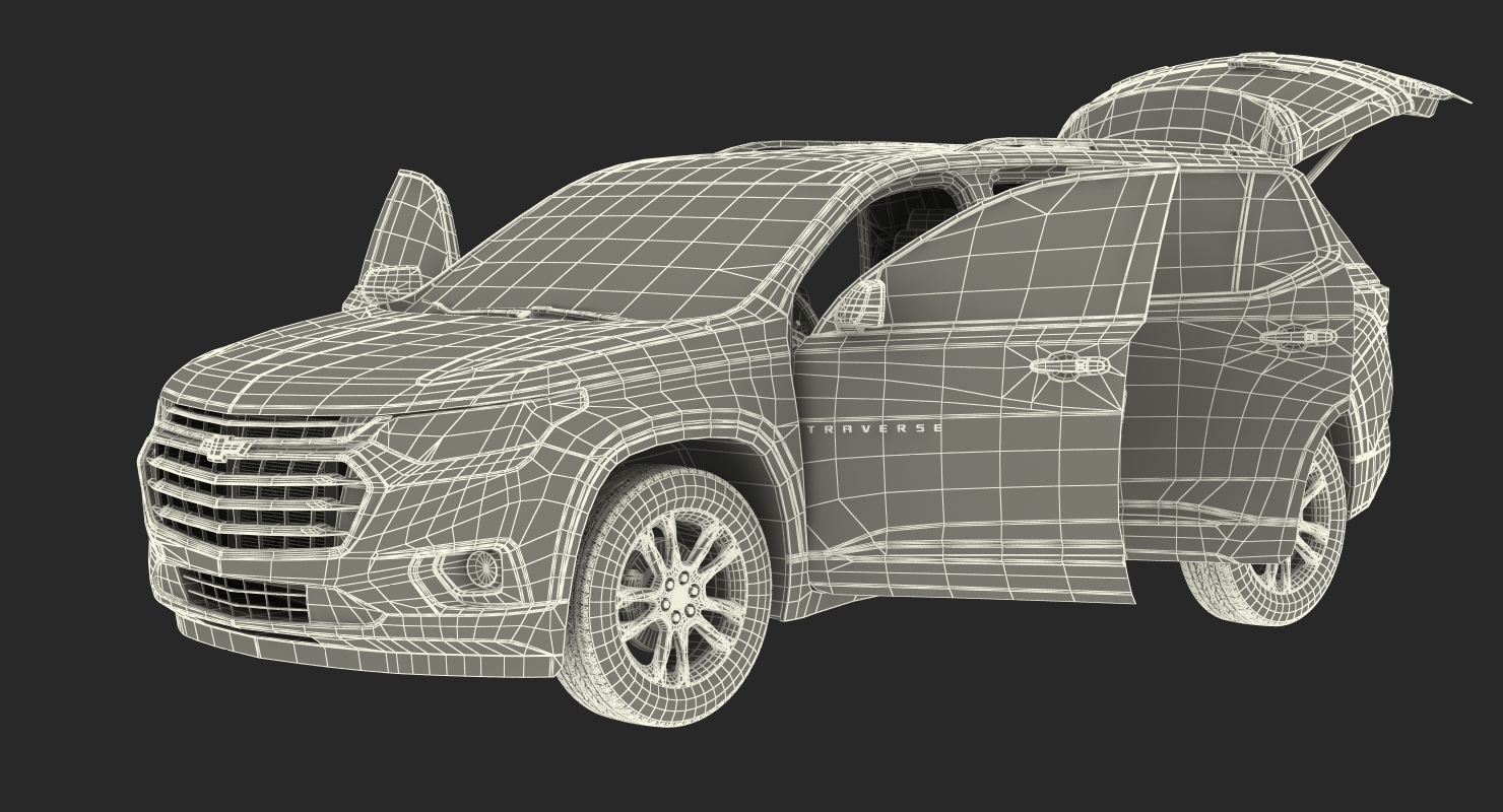 Chevrolet Traverse SUV 2018 Rigged 3D model