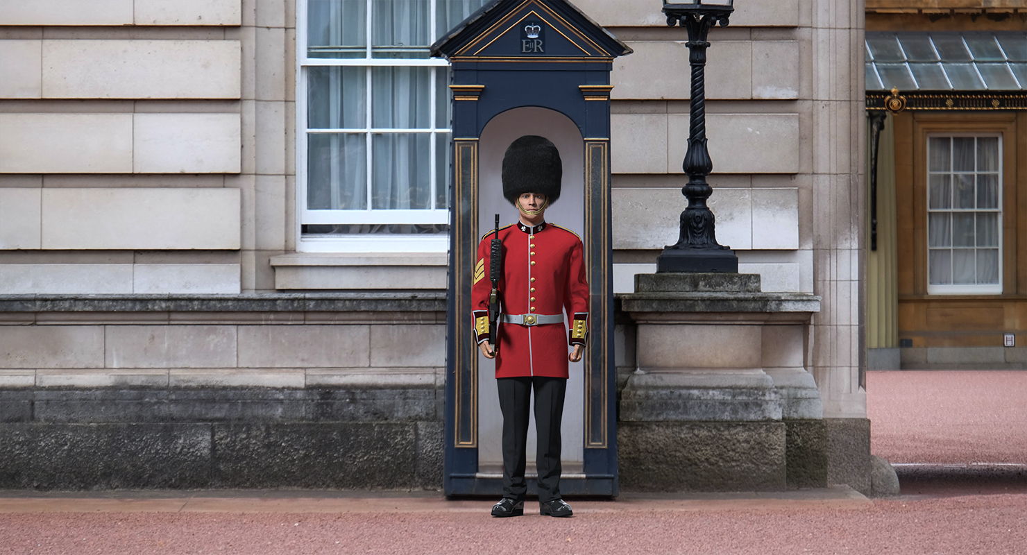 British Royal Guard Soldier Rigged 3D model