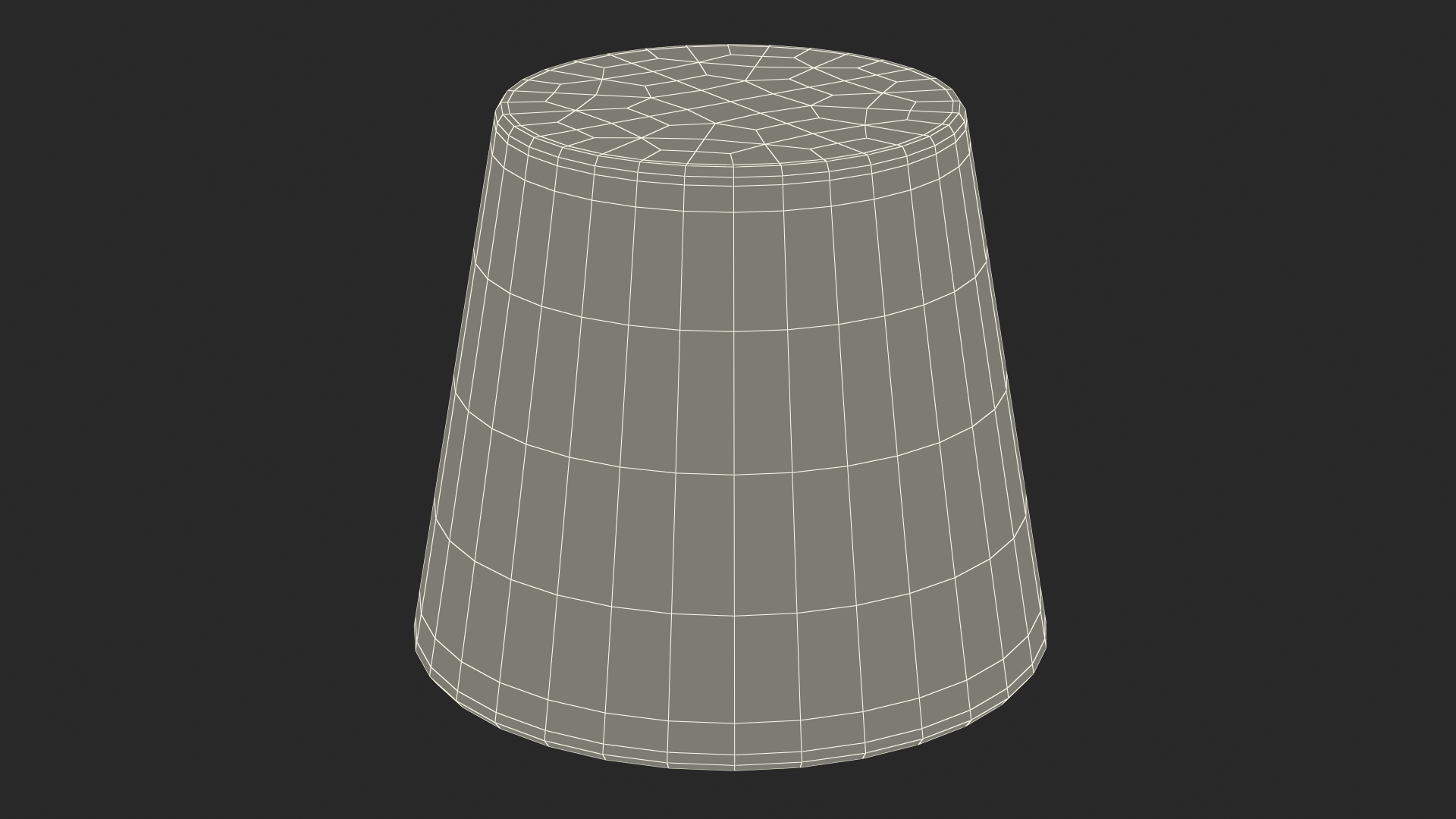 3D model Plant Pot Covered with Pebbles