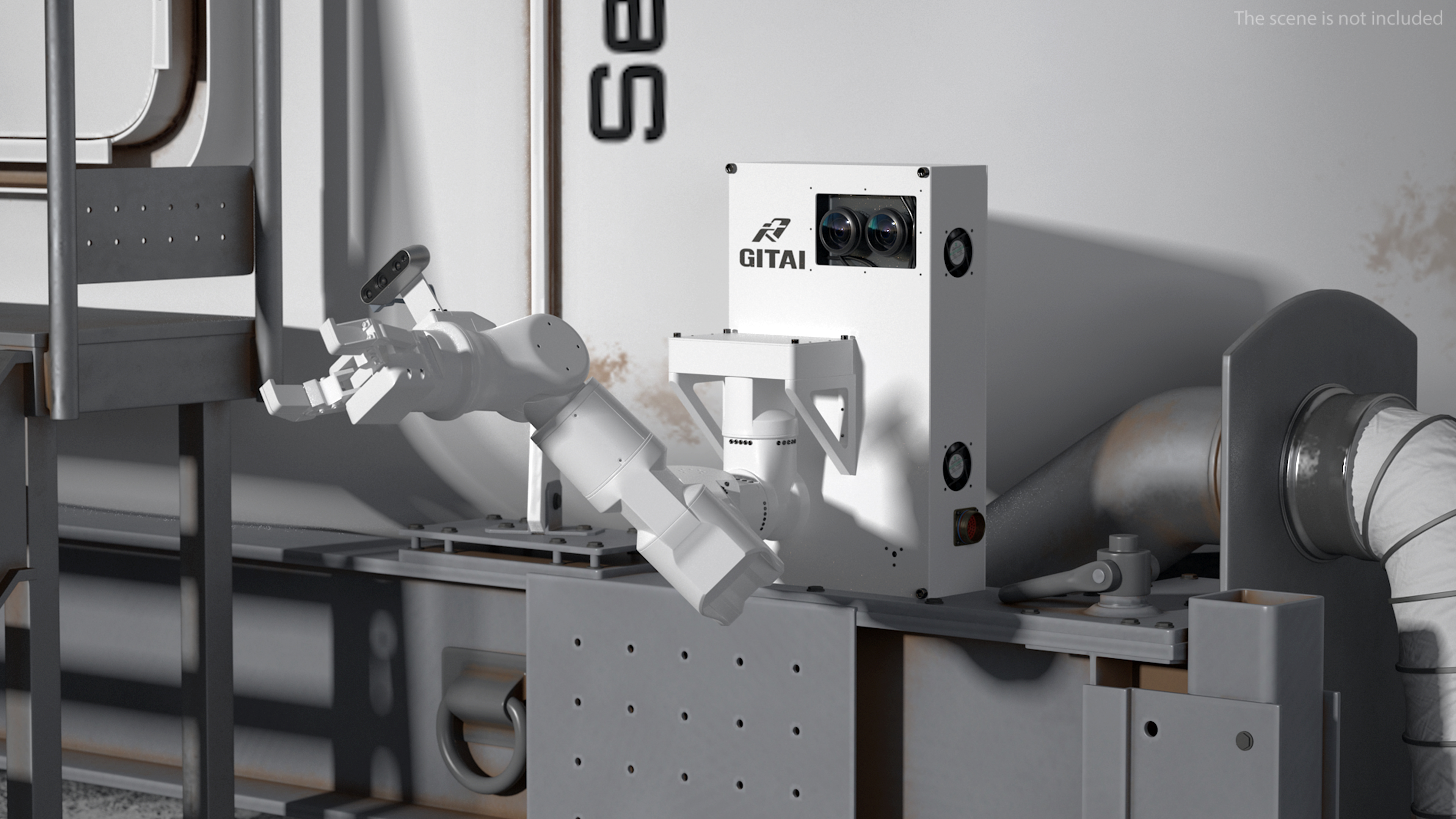 3D GITAI S1 Space Robot Rigged for Maya