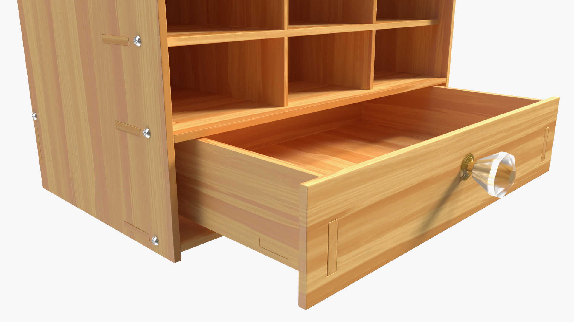 3D Desk Stationery Organizer with Office Supplies