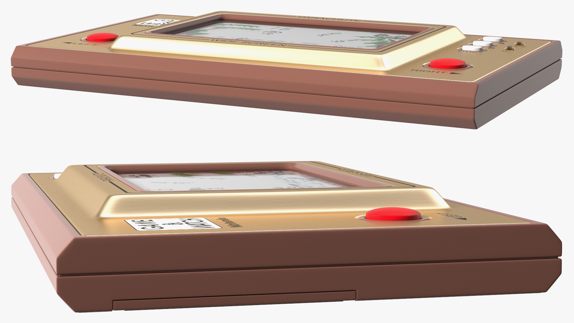 3D Nintendo Game and Watch Parachute Game Console