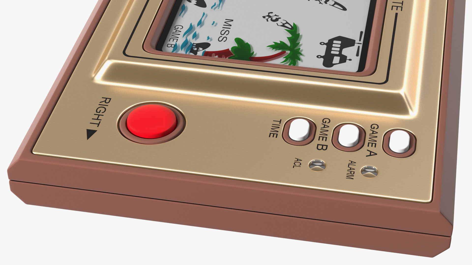 3D Nintendo Game and Watch Parachute Game Console