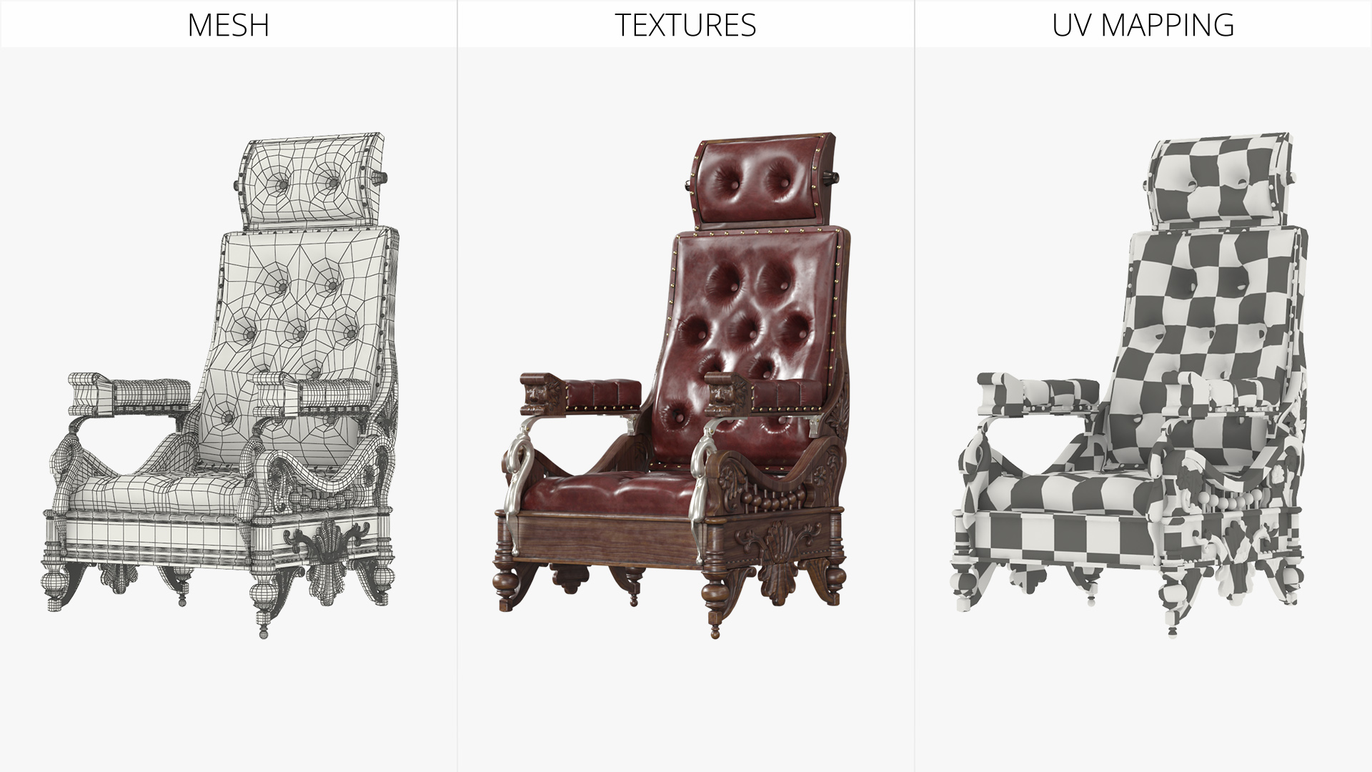 Vintage Steampunk Chair with Padded Leather - view 8