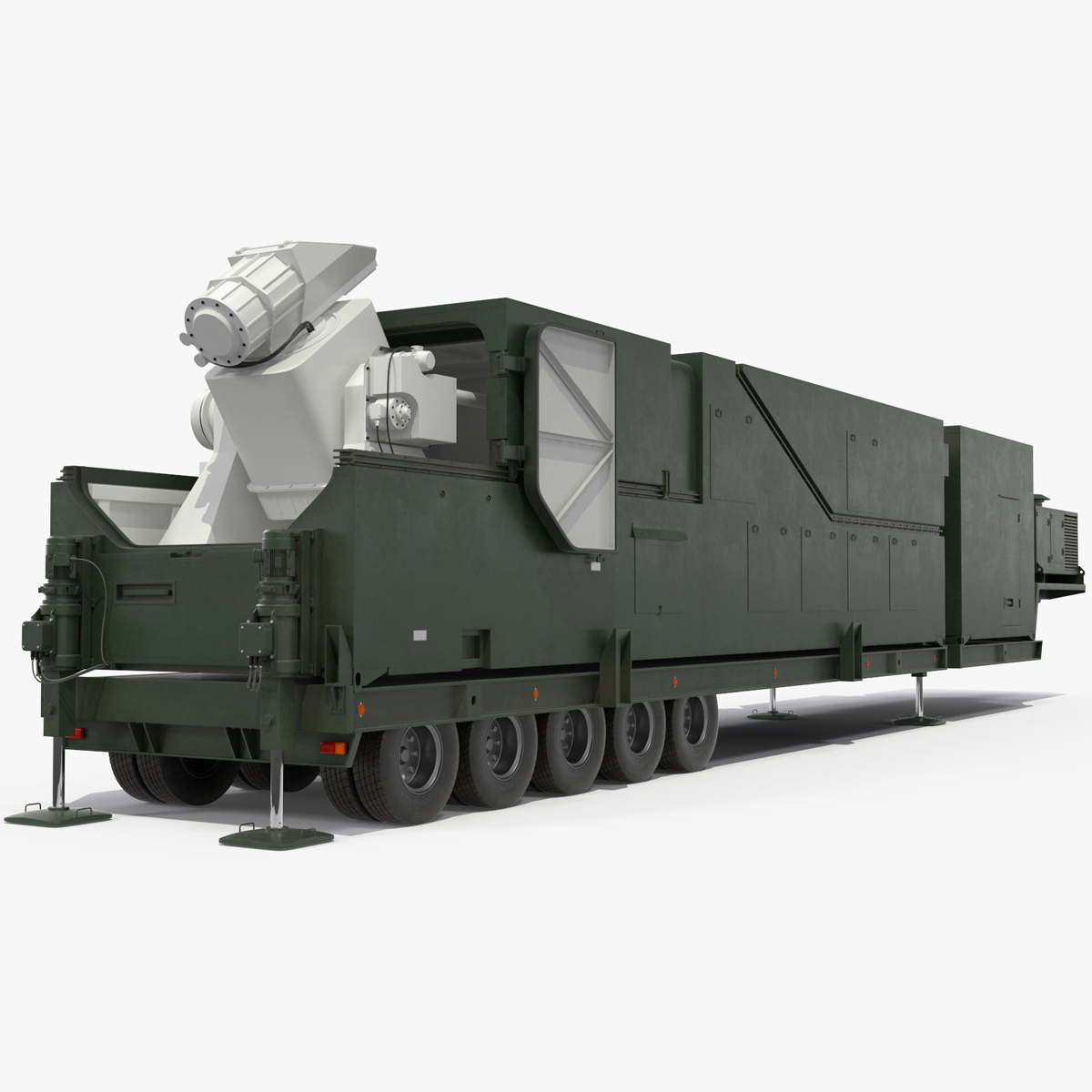 3D Peresvet Smart Weapon Laser Complex Rigged for Cinema 4D