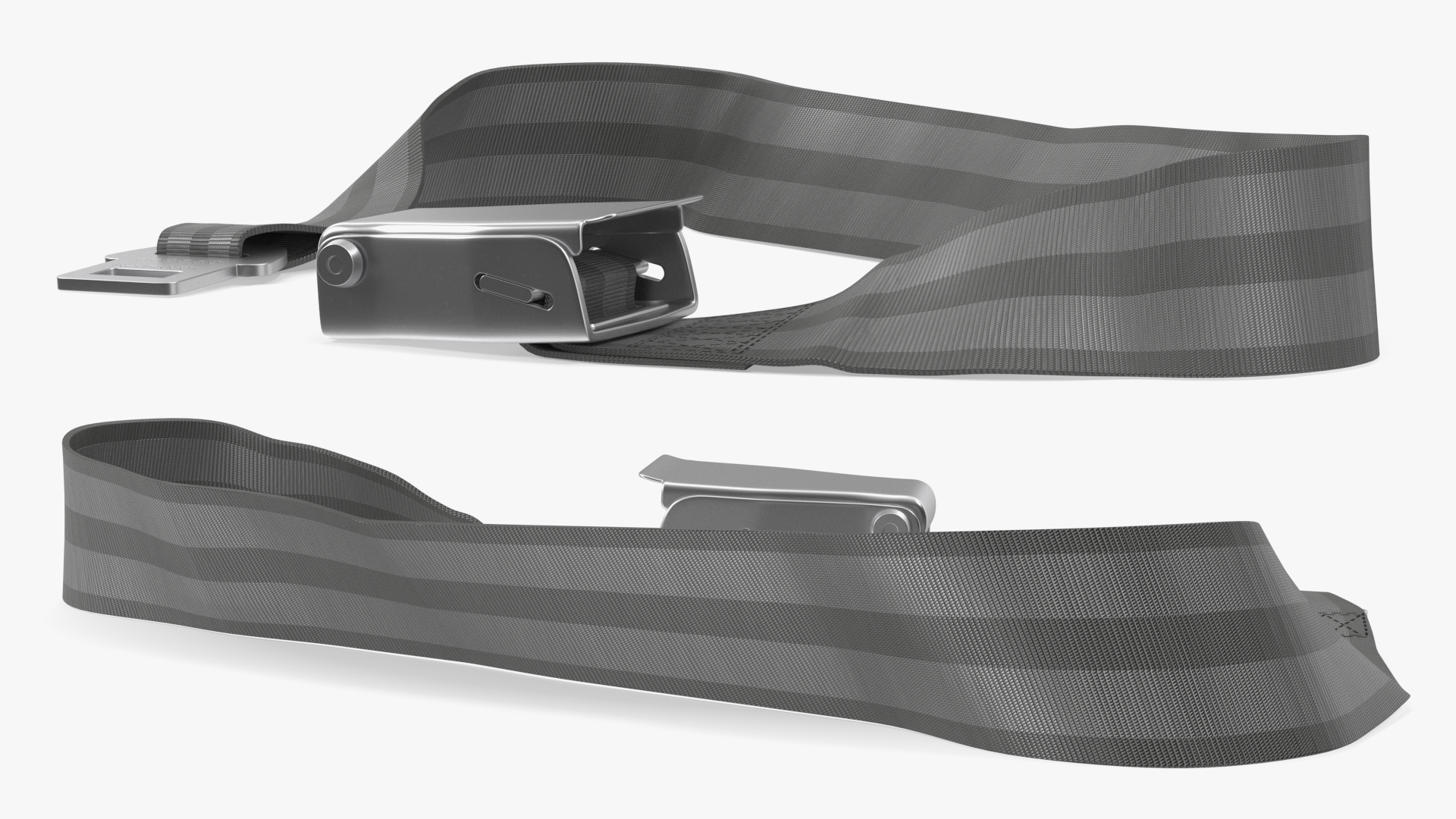 3D model Airplane Seat Belt Type A Grey