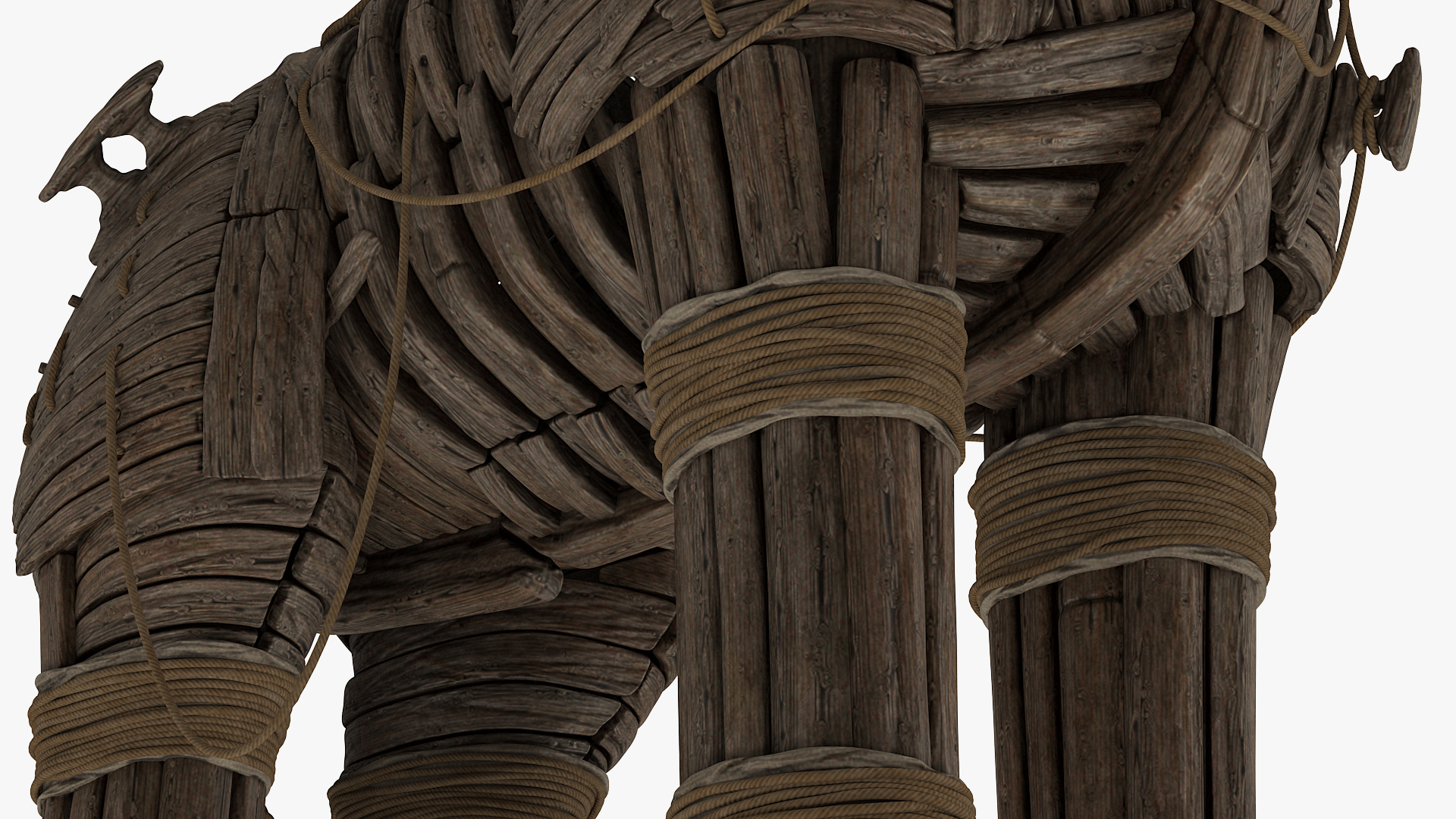 Wooden Trojan Horse 3D model