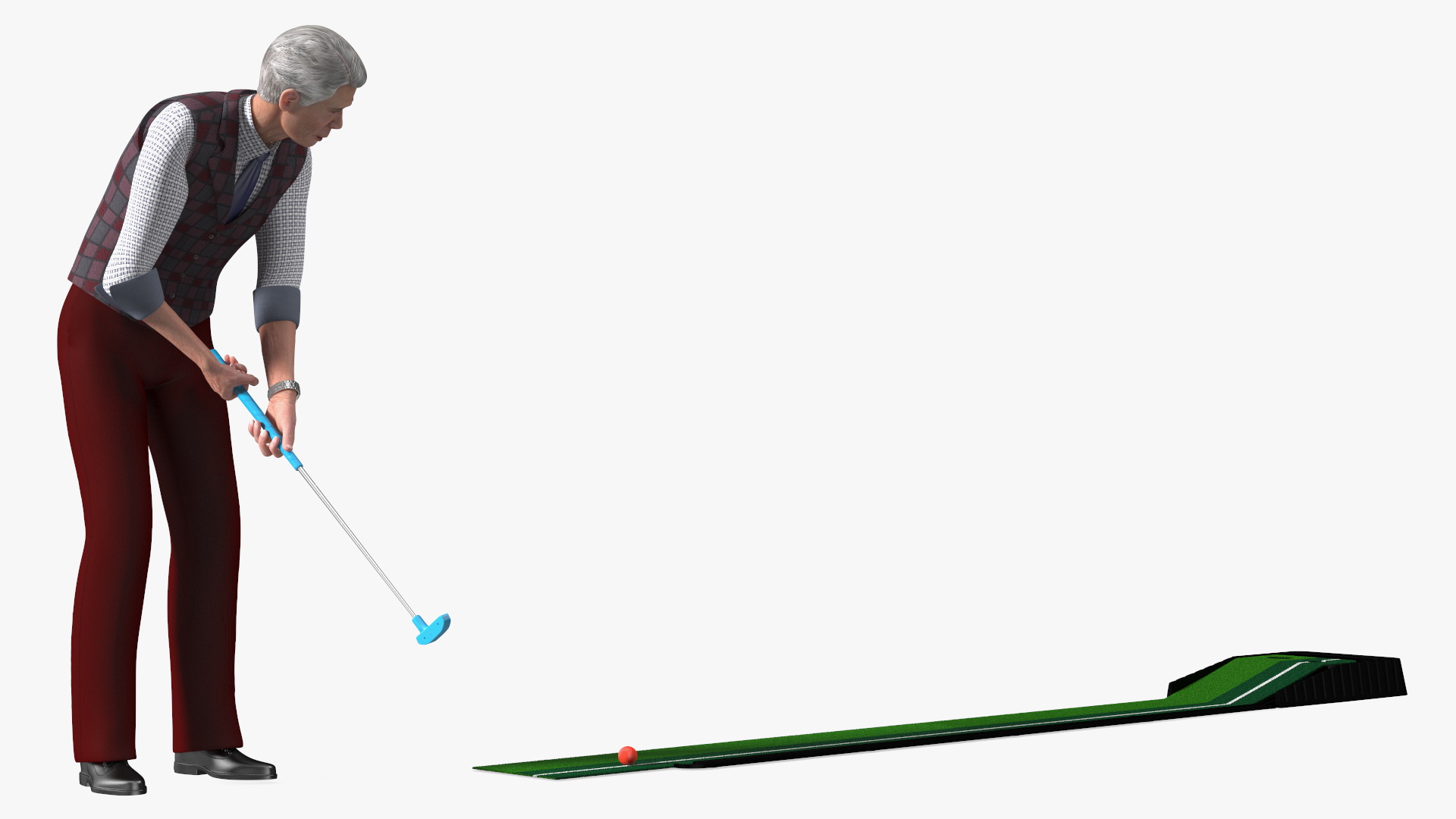3D Indoor Mini Golf Player model