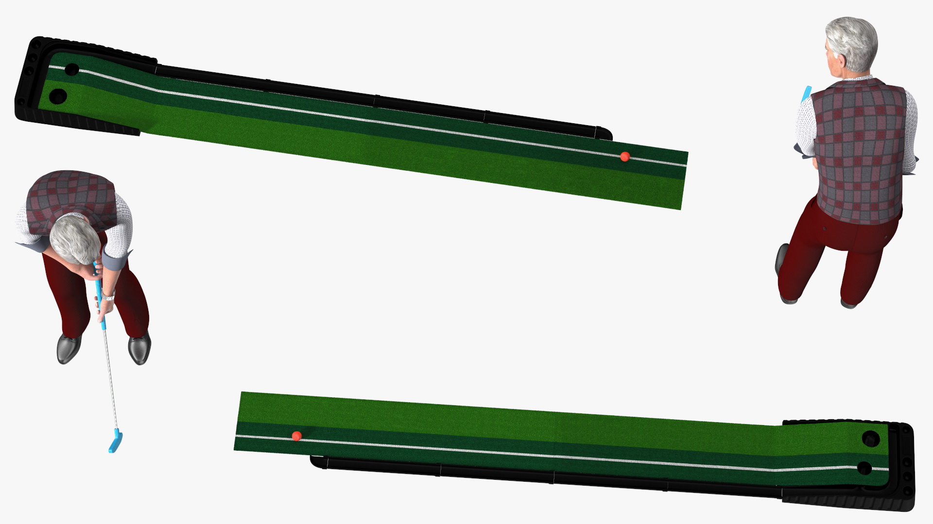 3D Indoor Mini Golf Player model