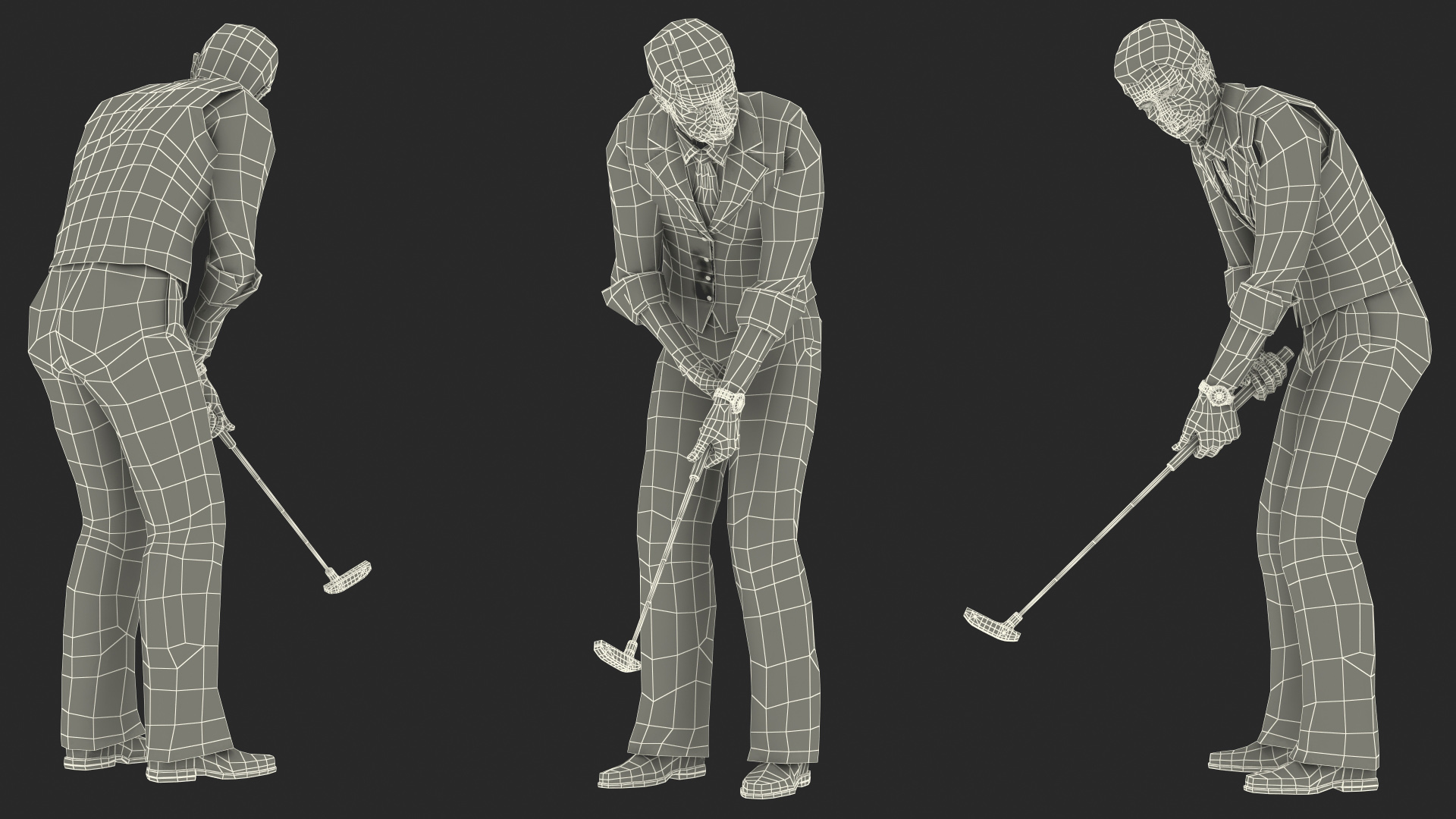 3D Indoor Mini Golf Player model