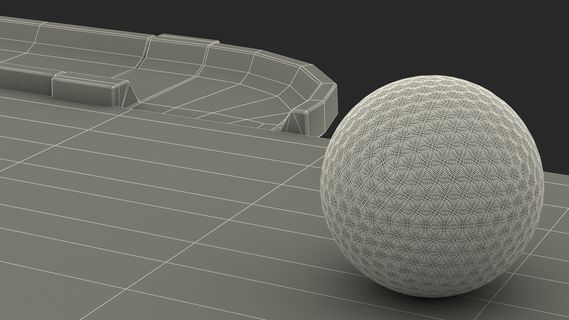 3D Indoor Mini Golf Player model