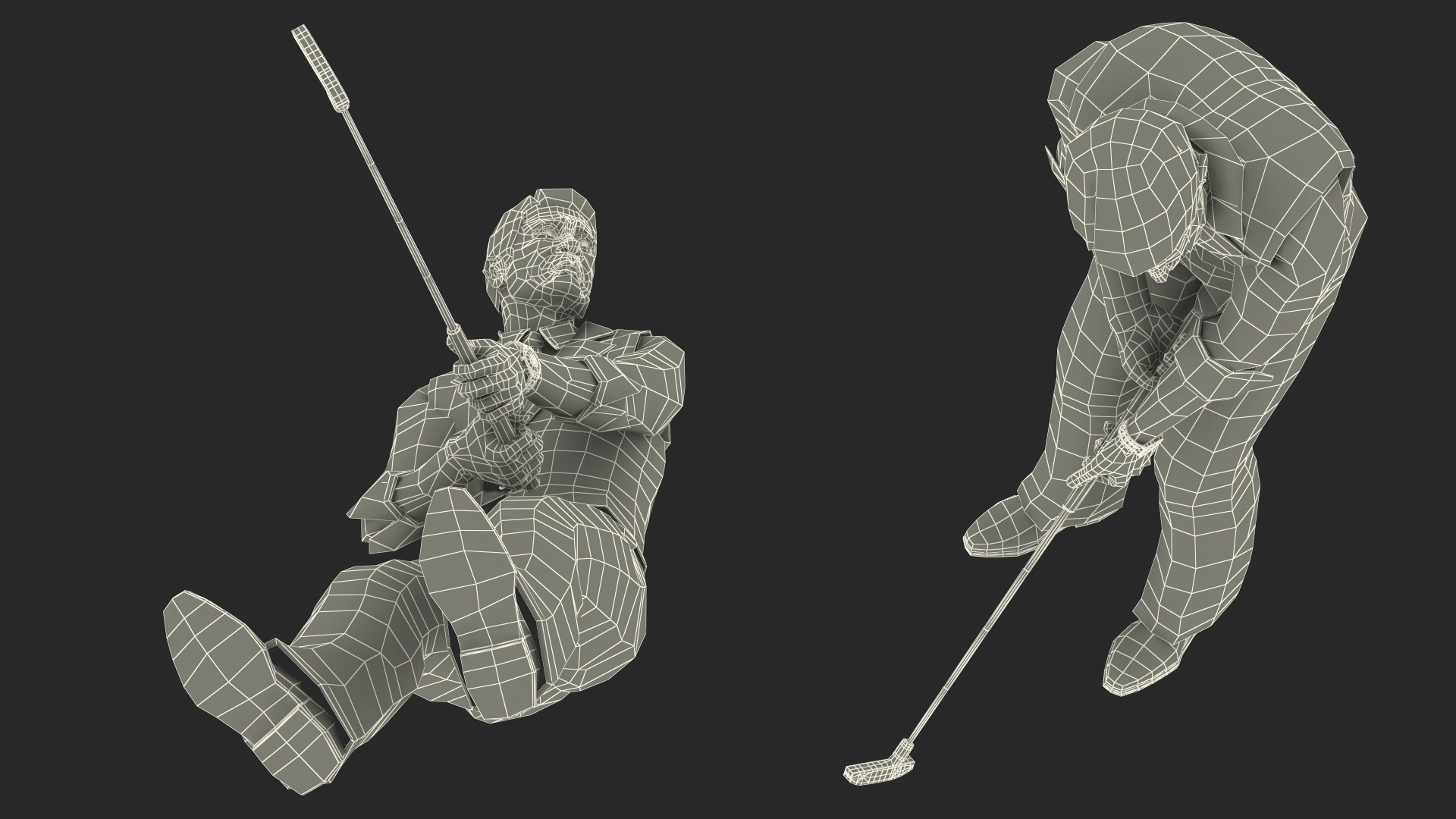 3D Indoor Mini Golf Player model