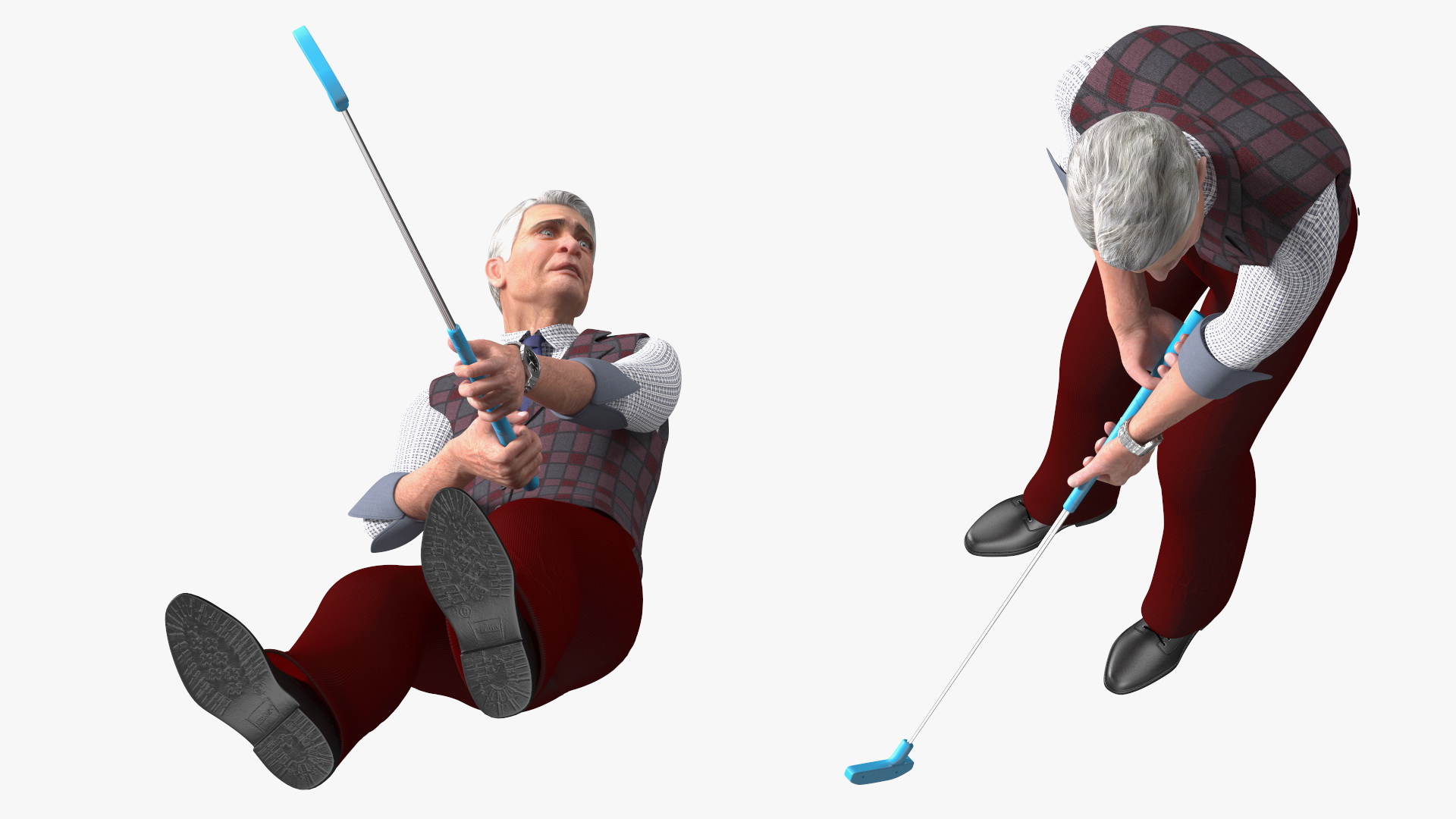3D Indoor Mini Golf Player model