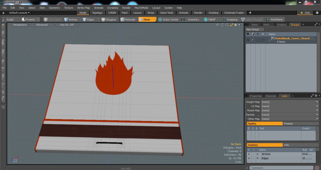 MatchBook Cover Closed 3D