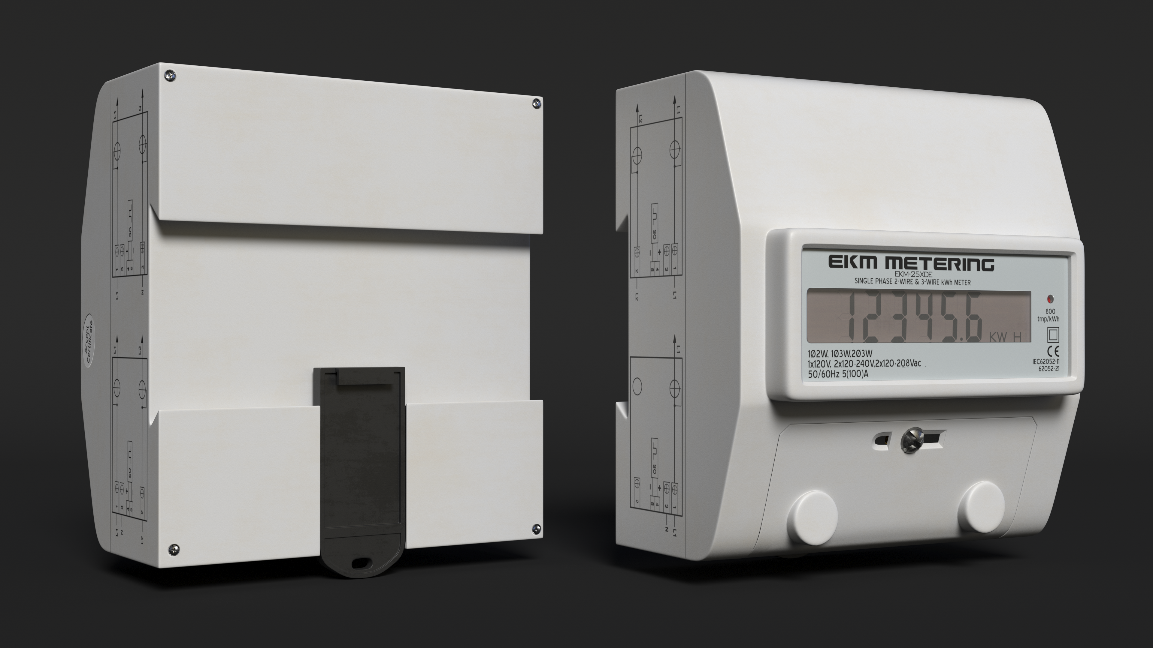 EKM Metering Electricity Meter, view 6