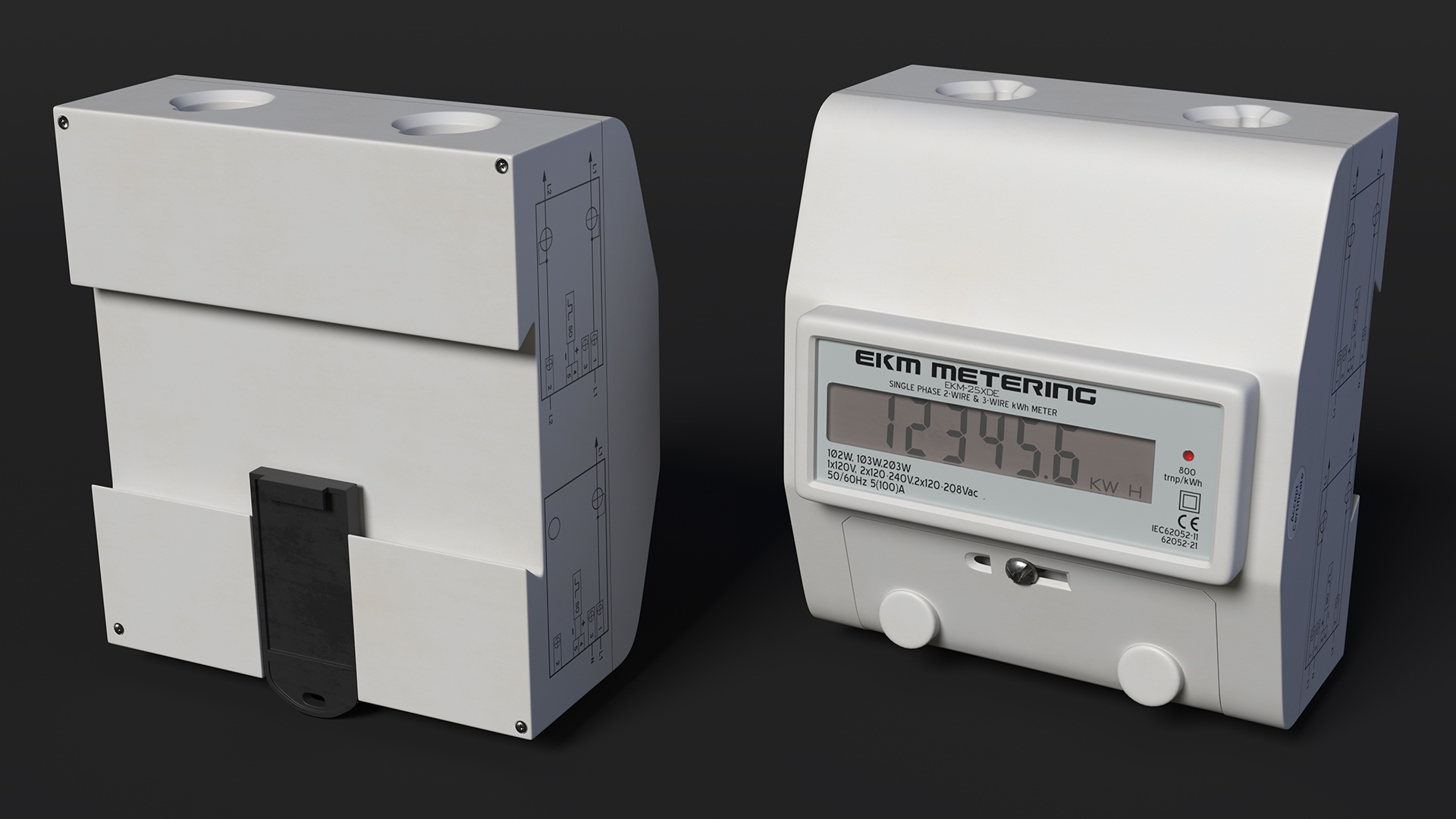 3D model EKM Metering Electricity Meter